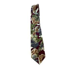 100% Silk London Fog Men's Multicolor Tie XL Length 62"